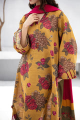 BAROQUE-UNSTITCHED 3PC KHADDAR PRINTED SUIT-PK-2619