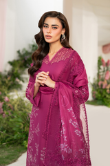 IZNIK-UNSTITCHED 3PC DHANAK EMBROIDRED SUIT-PK-4125