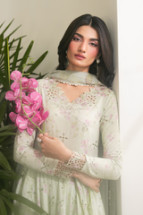 IZNIK-UNSTITCHED 3PC LAWN PRINTED EMB FROCK-PK-067