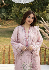 ELAF-UNSTITCHED 3PC DHANAK EMBROIDERED SUIT-PK-5255