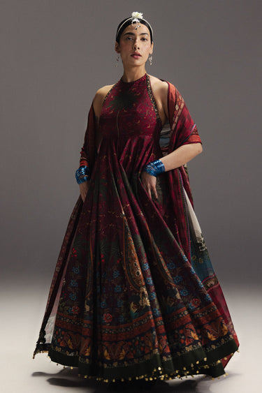 ZARA SHAHJAHAN-UNSTITCHED 3PC DIGITAL PRINTED LAWN FROCK-PK-065