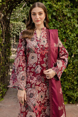 BAROQUE-UNSTITCHED 3PC KHADDAR PRINTED SUIT-PK-2645