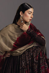 ZARA SHAH JAHAN-FROCK 3PC DIGITAL PRINT FROCK AND SILK PRINT DUPATTA-AND TROUSER-PK-1202
