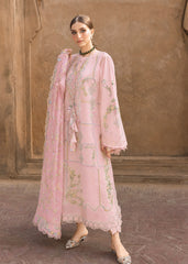 CRIMSON-UNSTITCHED 3PC DHANAK EMBROIDERED SUIT-PK-5190