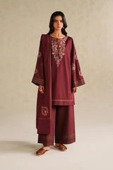 IZNIK-UNSTITCHED 3PC DHANAK EMBROIDERED SUIT-PK-5164