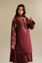 IZNIK-UNSTITCHED 3PC DHANAK EMBROIDERED SUIT-PK-5164