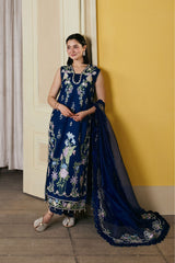 MARYAM HUSSAIN-UNSTITCHED 3PC LAWN EMBROIDERED SUIT-PK-4910