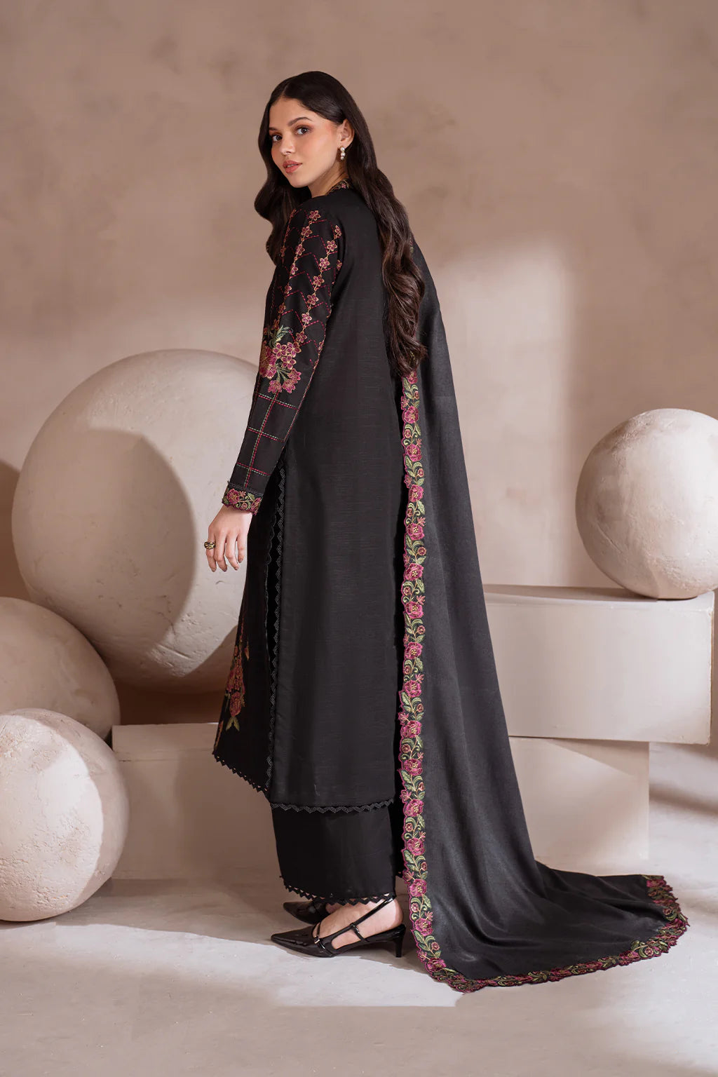 IZNIK-UNSTITCHED 3PC DHANAK EMBROIDERED SUIT-PK-3604