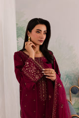 JAZMIN-UNSTITCHED 3PC DHANAK EMBROIDERED SUIT-PK-5792
