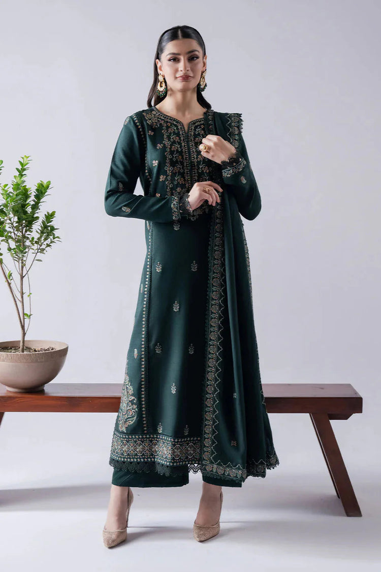 ASIM JOFA-UNSTITCHED 3PC DHANAK HEAVY EMBROIDERED SUIT-PK-5795