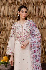 BATIK-UNSTITCHED 3PC DHANAK EMBROIDERED SUIT-PK-5040