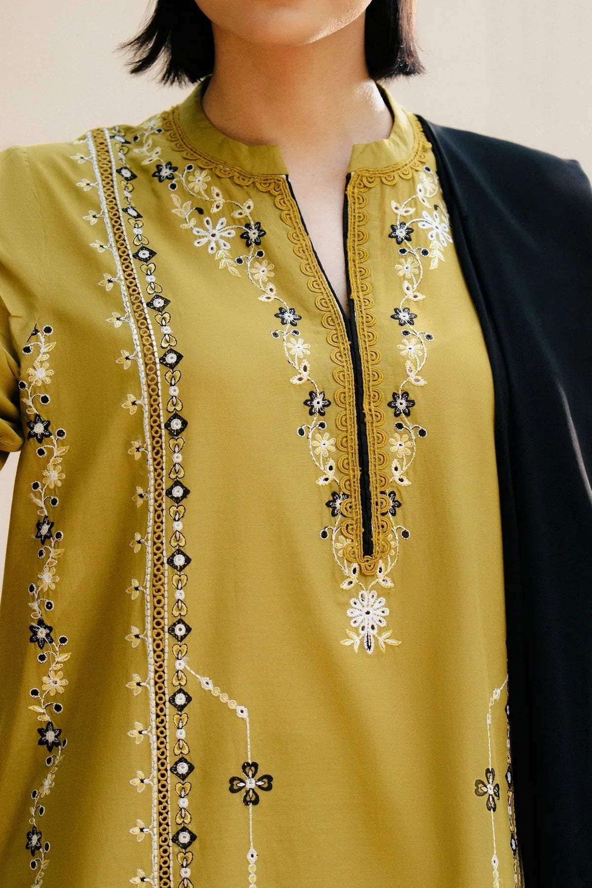 ZARA SHAH JAHAN - UNSTITCHED 3PC DHANAK EMBROIDERED SUIT-PK-5762