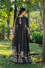 AFROZEH-UNSTITCHED 3PC LAWN EMBROIDERED FROCK-PK-4921