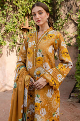 BAROQUE-UNSTITCHED 3PC KHADDAR PRINTED SUIT-PK-2642