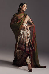 ZARA SHAH JAHAN-FROCK 3PC DIGITAL PRINTED FROCK AND SILK PRINTED DUPATTA-AND TROUSER-PK-1204