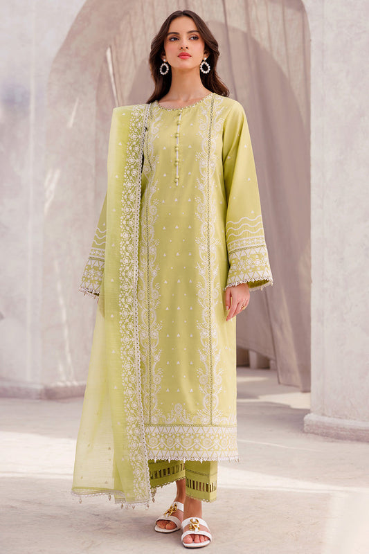 SAPPHIRE-3PC LAWN EMBROIDERED SHIRT WITH ORGANZA EMBROIDERED DUPATTA AND LAWN TROUSER-PK-5615