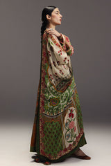 ZARA SHAHJAHAN-FROCK 3PC DIGITAL PRINT FROCK AND SILK PRINT DUPATTA-AND TROUSER-PK-1203