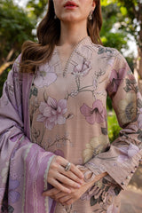 BAROQUE-UNSTITCHED 3PC KHADDAR PRINTED SUIT-PK-2644