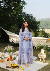 ELAF-UNSTITCHED 3PC DHANAK EMBROIDERED SUIT-PK-5218