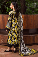 BAROQUE-UNSTITCHED 3PC KHADDAR DIGITAL PRINTED SUIT-PK-2654