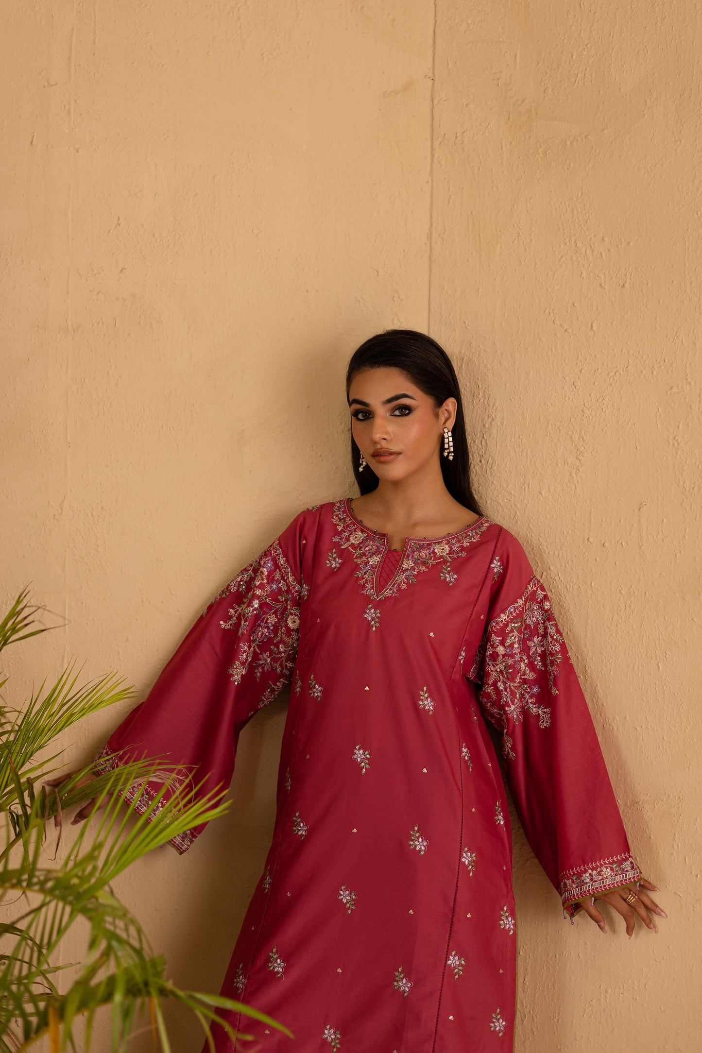 BATIK-UNSTITCHED 2PC DHANAK EMBROIDERED SUIT-PK-114