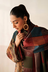 BAROQUE-UNSTITCHED 3PC KHADDAR DIGITAL PRINTED SUIT-PK-2661