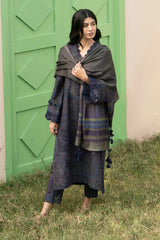 BAROQUE-UNSTITCHED 3PC KHADDAR PRINTED SUIT-PK-2631