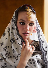 HUSSAIN REHAR-UNSTITCHED 3PC DHANAK EMBROIDERED SUIT-PK-5765