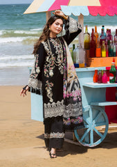 ELAF-UNSTITCHED 3PC LAWN EMBROIDERED SUIT-BIC-4697