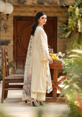 ELAF-UNSTITCHED 3PC LAWN CHIKANKAARI EMBROIDERED SUIT-PK-5566