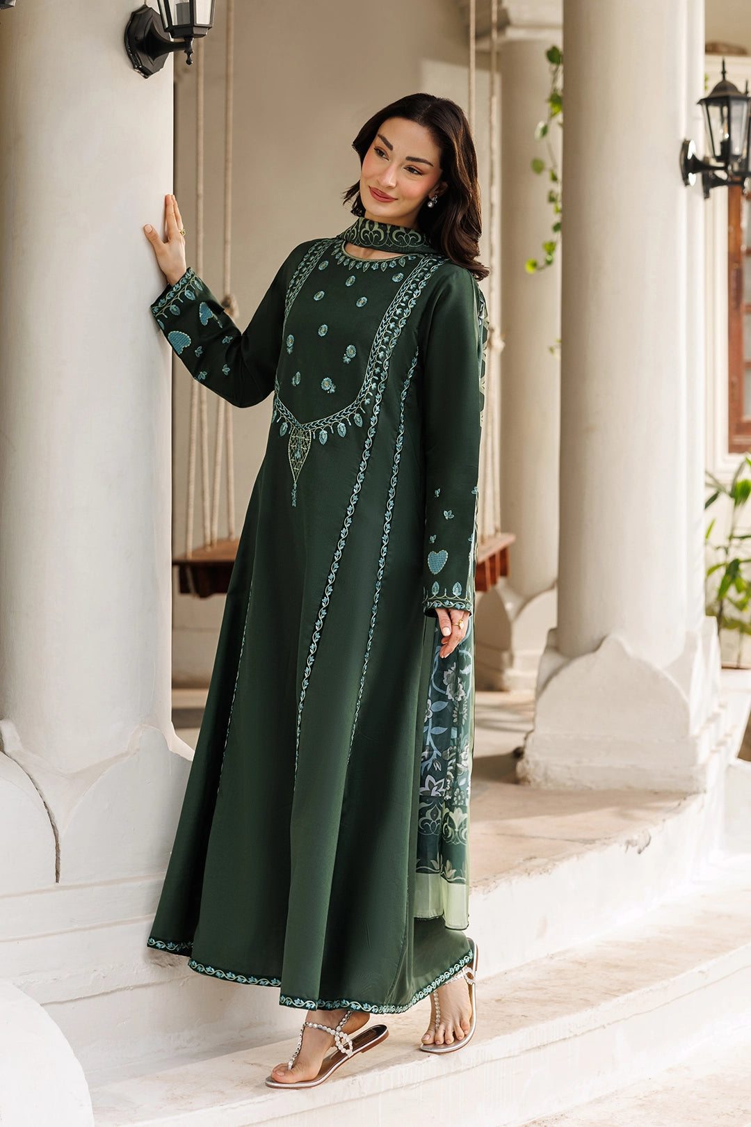 ETHNC-UNSTITCHED 3PC LAWN EMBROIDERED SUIT-PK-4870