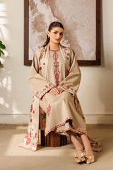 BAROQUE-UNSTITCHED 3PC LAWN EMBROIDERED SUIT-PK-4869
