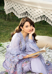 ELAF-UNSTITCHED 3PC DHANAK EMBROIDERED SUIT-PK-5218
