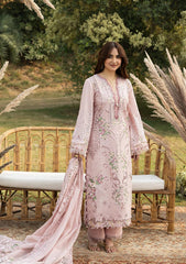 ELAF-UNSTITCHED 3PC DHANAK EMBROIDERED SUIT-PK-5255