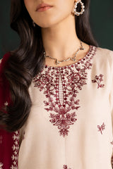 BATIK-3UNSTITCHED PC DHANAK EMBROIDERED SUIT-PK-4348