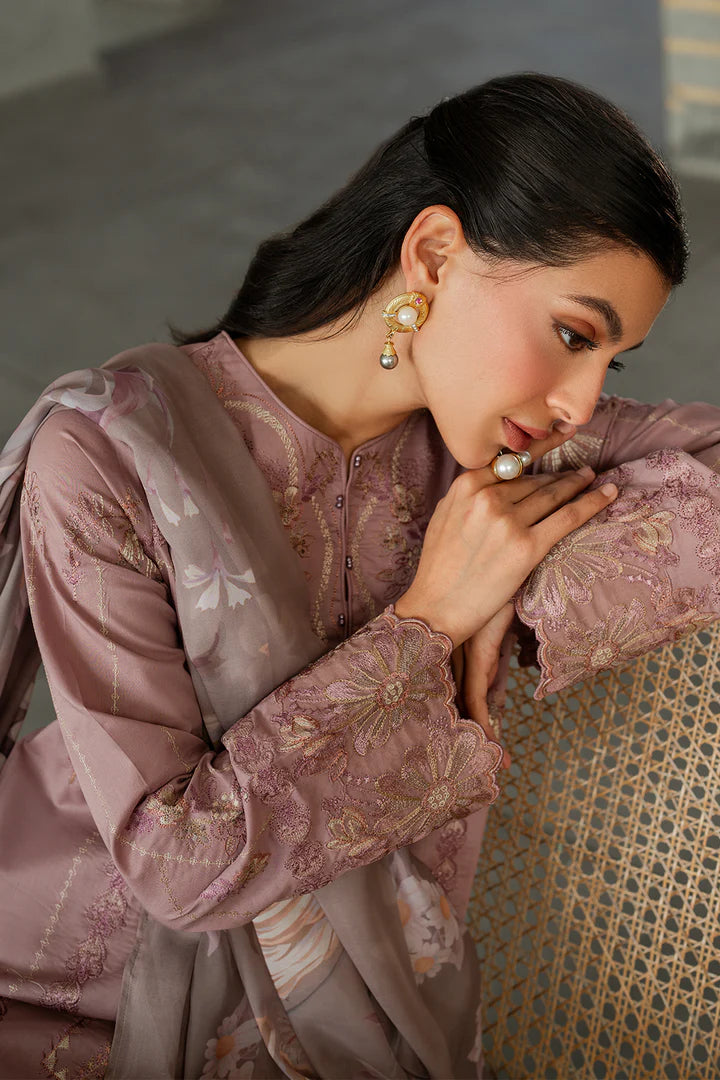 IZNIK- UNSTITCHED 3PC DHANAK EMBROIDERED SUIT-PK-5759
