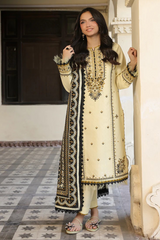ASIM JOFA - UNSTITCHED 3PC LAWN EMBROIDERED SUIT-PK-5717