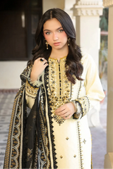 ASIM JOFA - UNSTITCHED 3PC LAWN EMBROIDERED SUIT-PK-5717