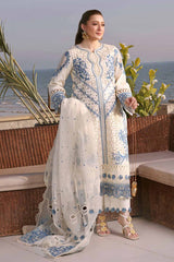 ANEELAS-UNSTITCHED 3PC LAWN EMBROIDERED SUIT-PK-4828