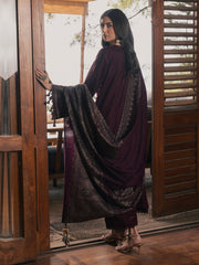 IZEL-UNSTITCHED 3PC DHANAK EMBROIDERED SUIT-PK-5324