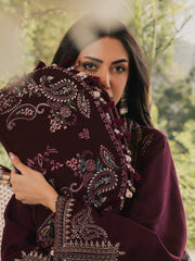 IZEL-UNSTITCHED 3PC DHANAK EMBROIDERED SUIT-PK-5324