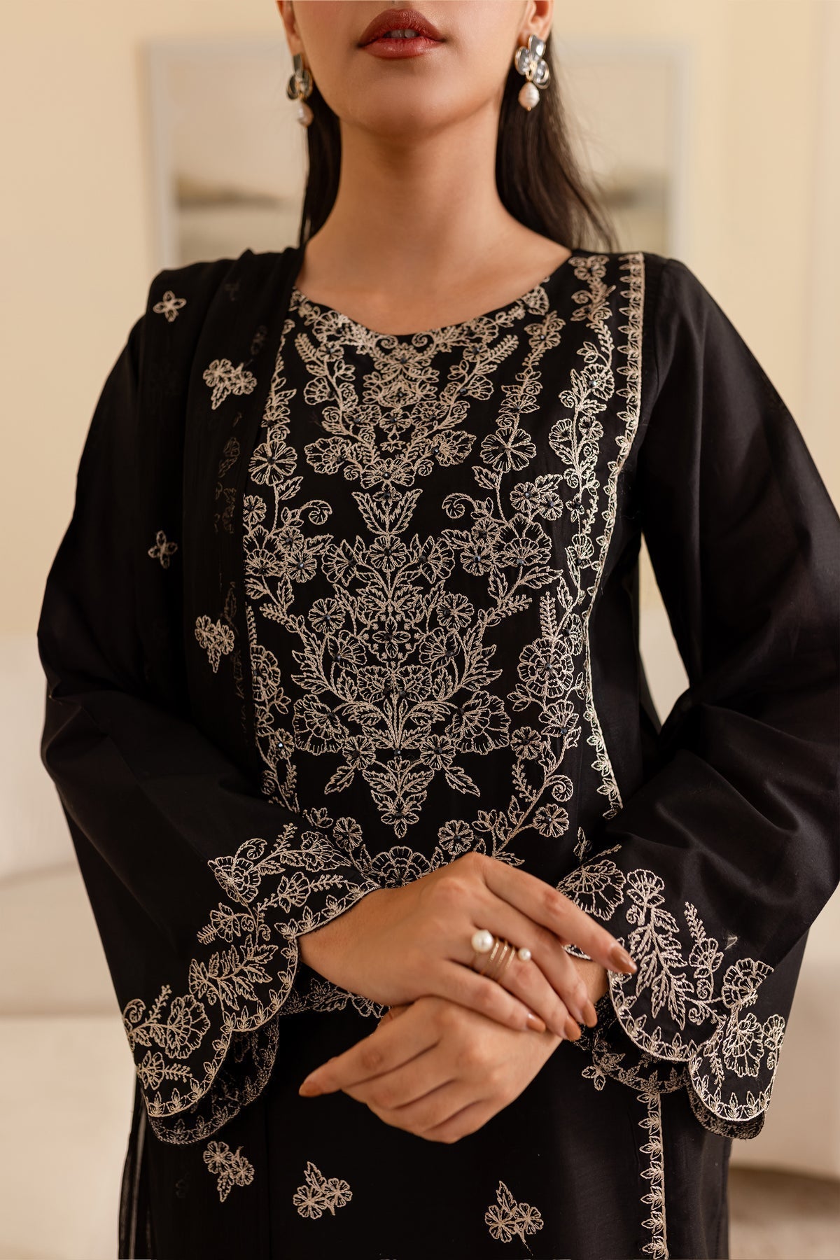 BATIK-UNSTITCHED 3PC DHANAK EMBROIDERED SUIT-PK-5791