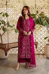 BATIK-UNSTITCHED 3PIECE LAWN SEQUIN EMBROIDERED SUIT-PK-4867
