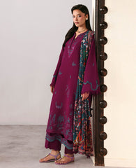 REPUBLIC WOMENSWEAR-UNSTITCHED 3PC DHANAK EMBROIDERED SUIT-PK-5175