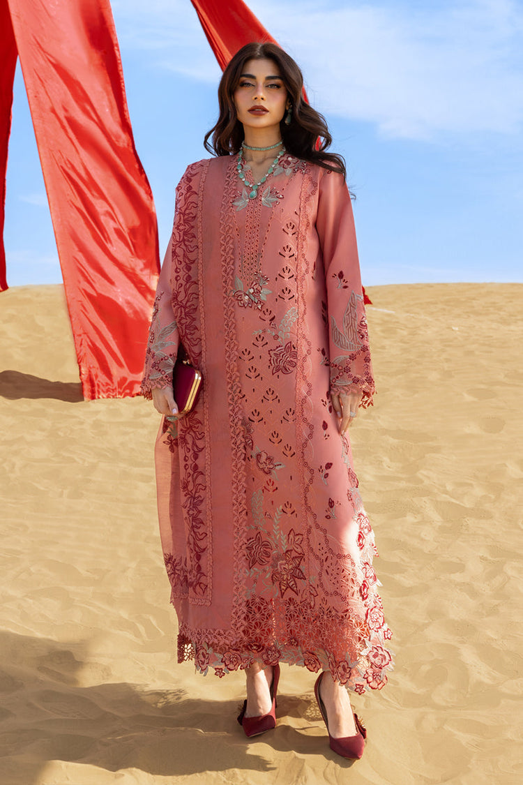 RANG RASIYA-UNSTITCHED 3PC LAWN CHIKANKARI EMBROIDERED SUIT-PK-4775