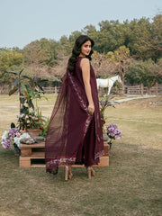 IZEL-UNSTITCHED 3PC LAWN EMBROIDERED SUIT-PK-4820
