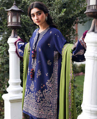 REPUBLIC WOMENSWEAR-UNSTITCHED 3PC KARANDI EMBROIDERED SUIT-PK-5246