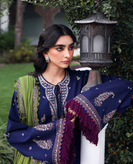 REPUBLIC WOMENSWEAR-UNSTITCHED 3PC KARANDI EMBROIDERED SUIT-PK-5246