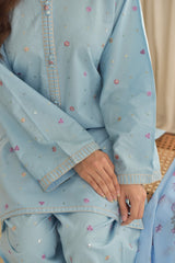 SAPPHIRE-UNSTITCHED 3PC DHANAK EMBROIDERED SUIT-PK-4255