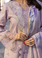 RANG RASIYA-3PC LAWN EMBROIDERED SHIRT WITH MONARK PRINT DUPATTA AND TROUSER-PK-5636